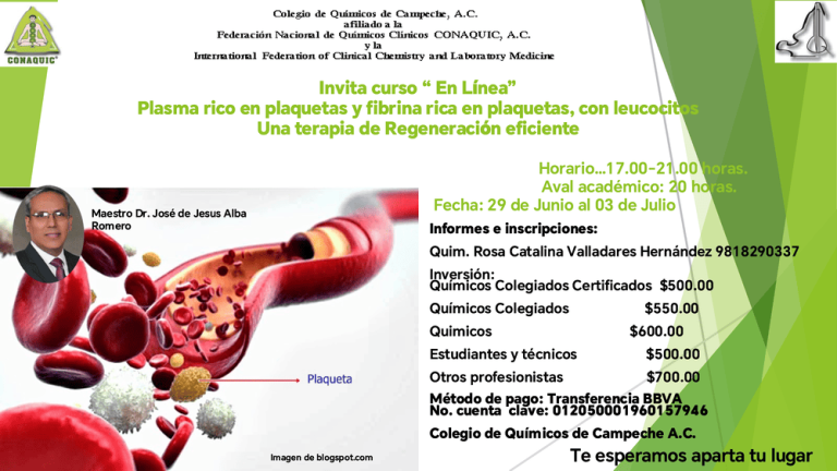 Plasma rico en plaquetas y fibrina rica en plaquetas, con leucocitos